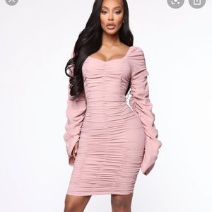 Fashion nova felt the Ruch dress